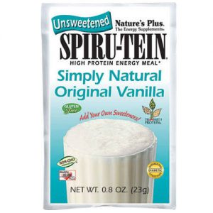Comprar Nature's Plus, Spiru-Tein® com Alta Energia Protéica - Sabor Baunilha e Sem Açúcar - 8 Pacotes