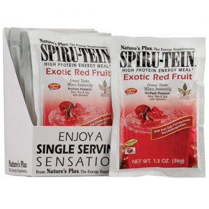 Comprar Nature's Plus, Proteína Spiru-Tein®, Fruta Vermelha Exótica - 8 Pacotes