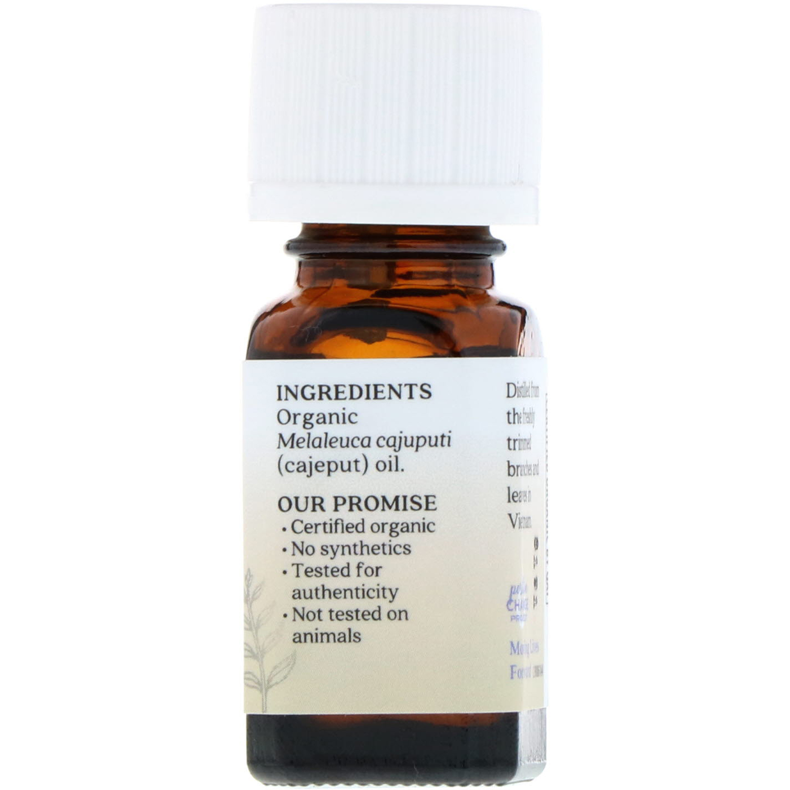 Comprar Aura Cacia, Pure Essential Oil, Organic Cajeput, .25 fl oz (7.4 ml) - Imagem 2
