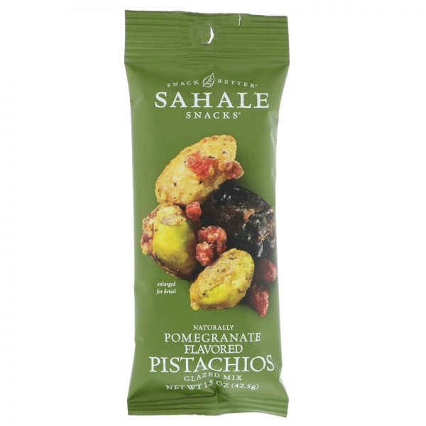 Comprar Sahale Snacks, Glazed Mix, Pomegranate Pistachios, 9 Packs, 1.5 oz (42.5 g) Each - Imagem 4
