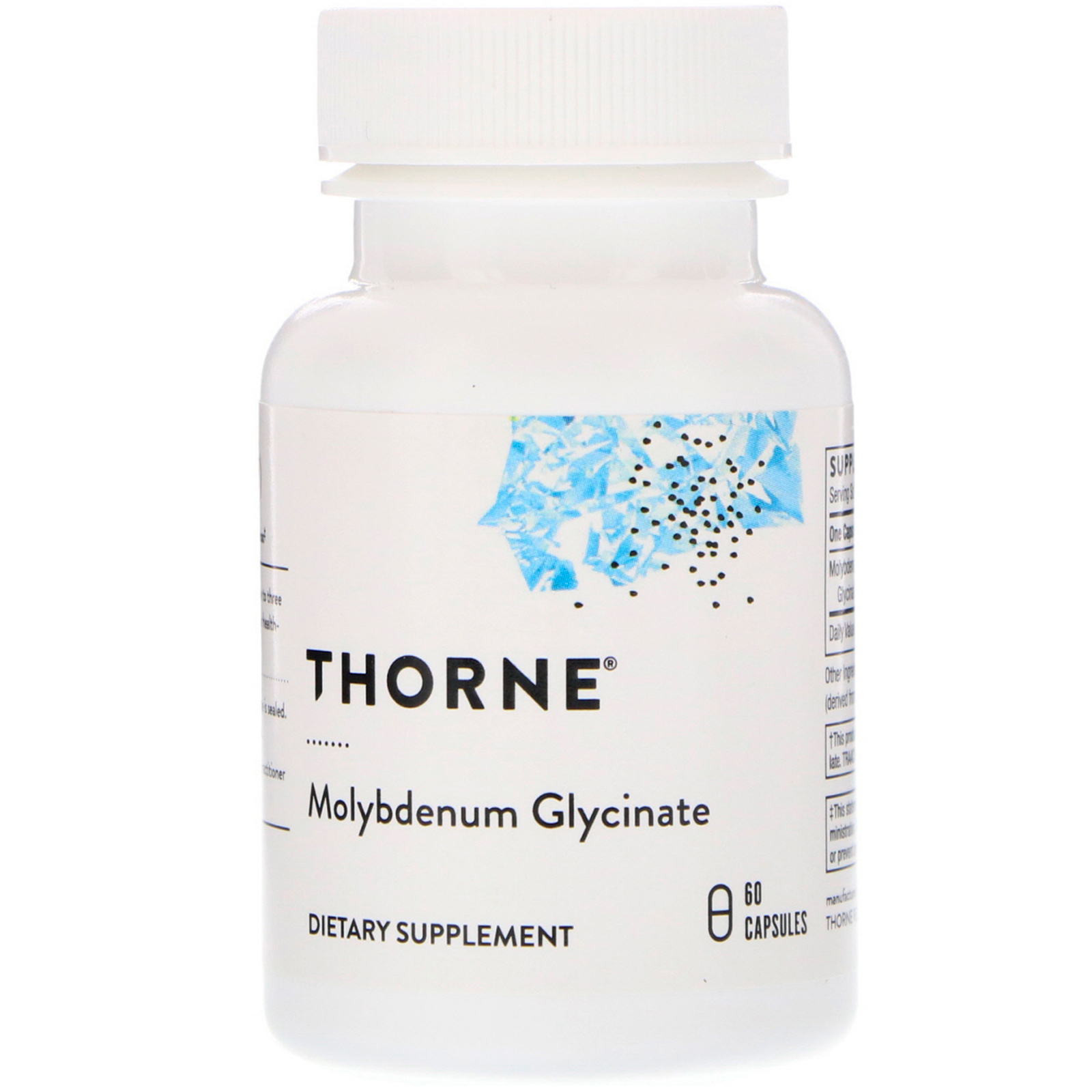 Comprar Thorne Research, Glicinato de Molibdênio, 60 Cápsulas
