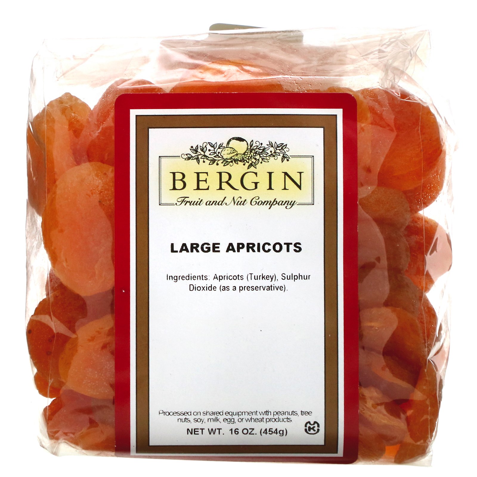 Comprar Bergin Fruit and Nut Company, Damascos Grandes, 454 g (16 oz)