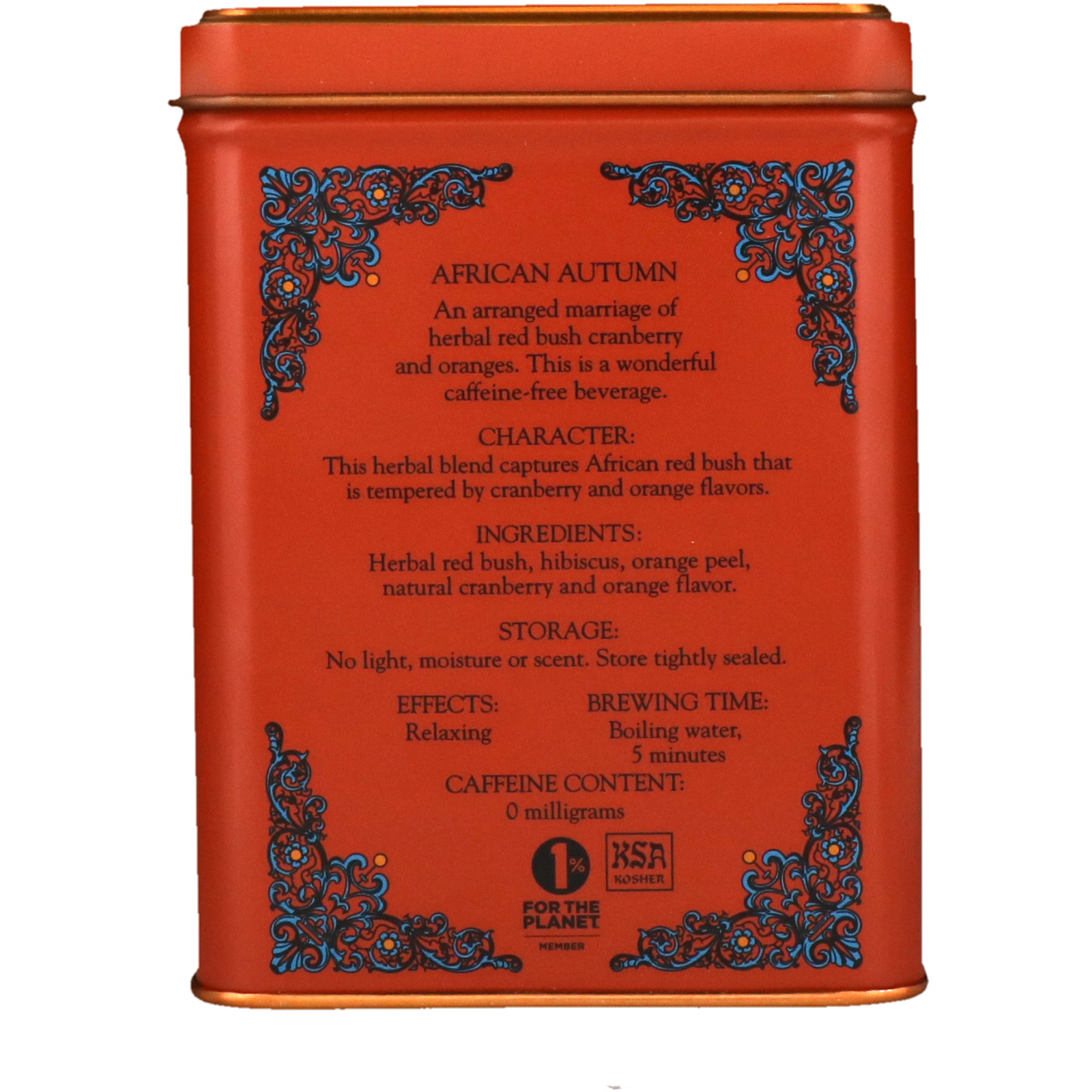 Comprar Harney & Sons, Outono africano, 20 sachês de chá, 1.4 oz (40g) - Imagem 2