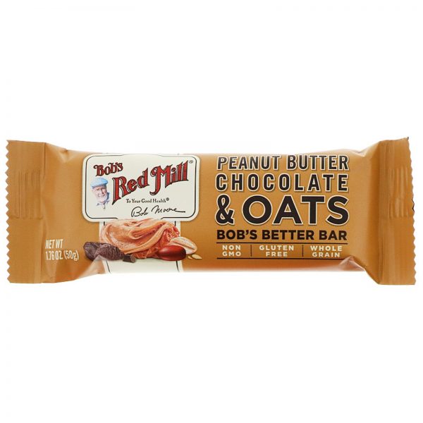Comprar Bob's Red Mill, Bob's Better Bar, Peanut Butter Chocolate & Oats, 12 Bars, 1.76 oz (50 g) Each - Imagem 4