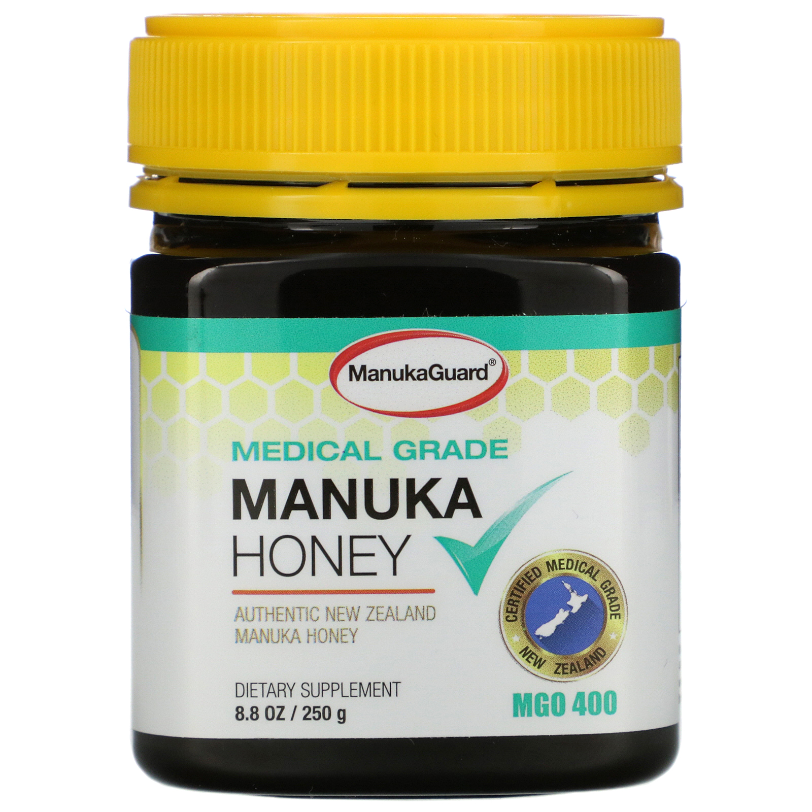 Comprar ManukaGuard, Manuka Honey, Medical Grade, MGO 400, 8.8 oz (250 g)