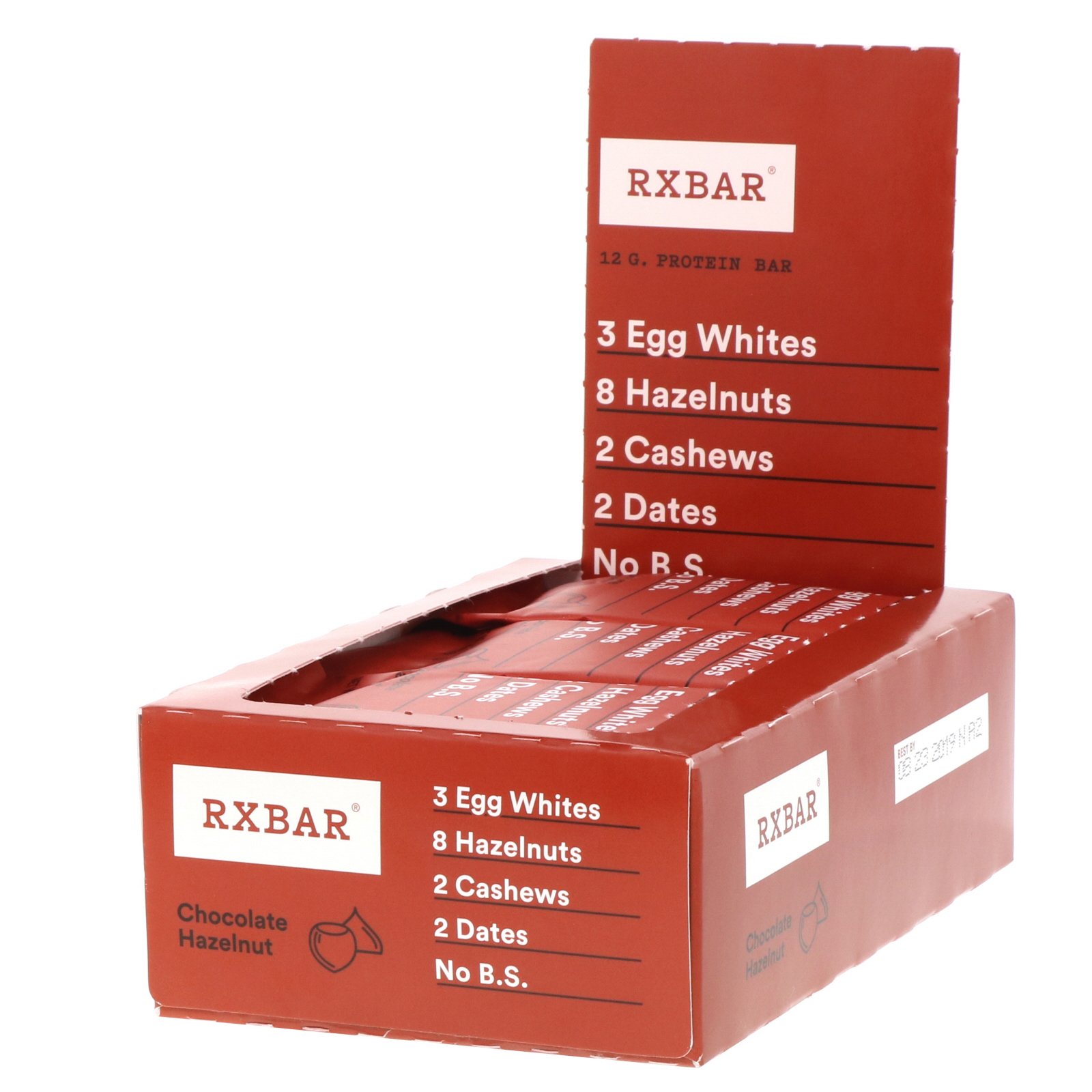 Comprar RXBAR, Protein Bar, Chocolate Hazelnut, 12 Bars, 1.83 oz (52 g) Each