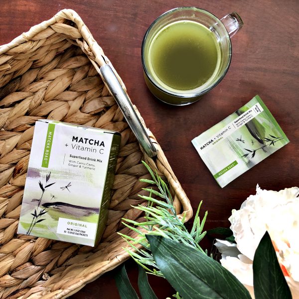 Comprar Matcha Road, Matcha + Vitamina C, Mistura de Superalimentos para Bebidas, Sabor Original, 10 Envelopes, 5 g (0,18 oz) Cada - Imagem 4
