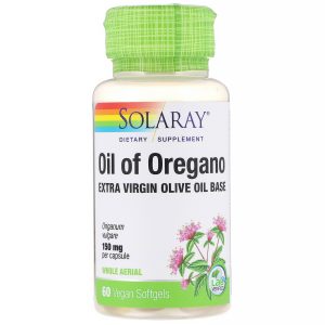 Comprar Solaray, Óleo de Orégano, 150 mg, 60 Cápsulas Softgel Veganas
