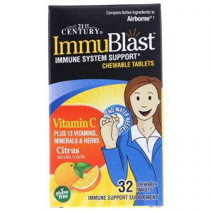 Comprar 21st Century, ImmuBlast, Citrus, 32 Pastilhas Mastigáveis