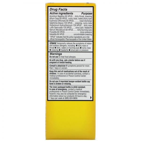Comprar Hyland's, 4 Kids, Complete Allergy, Daytime, 4 fl oz (118 ml) - Imagem 4