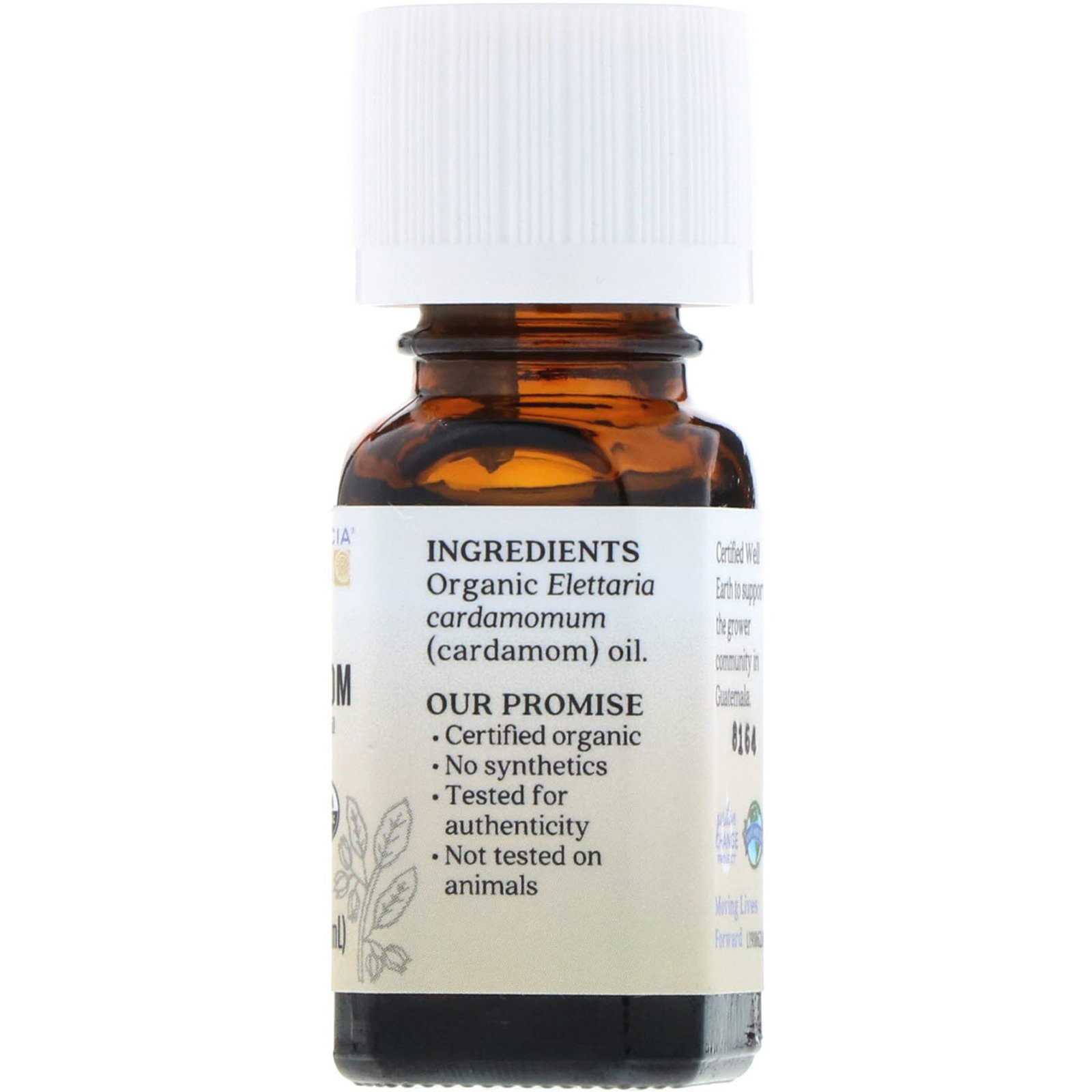 Comprar Aura Cacia, Pure Essential Oil, Organic Cardamom, .25 fl oz (7.4 ml) - Imagem 2
