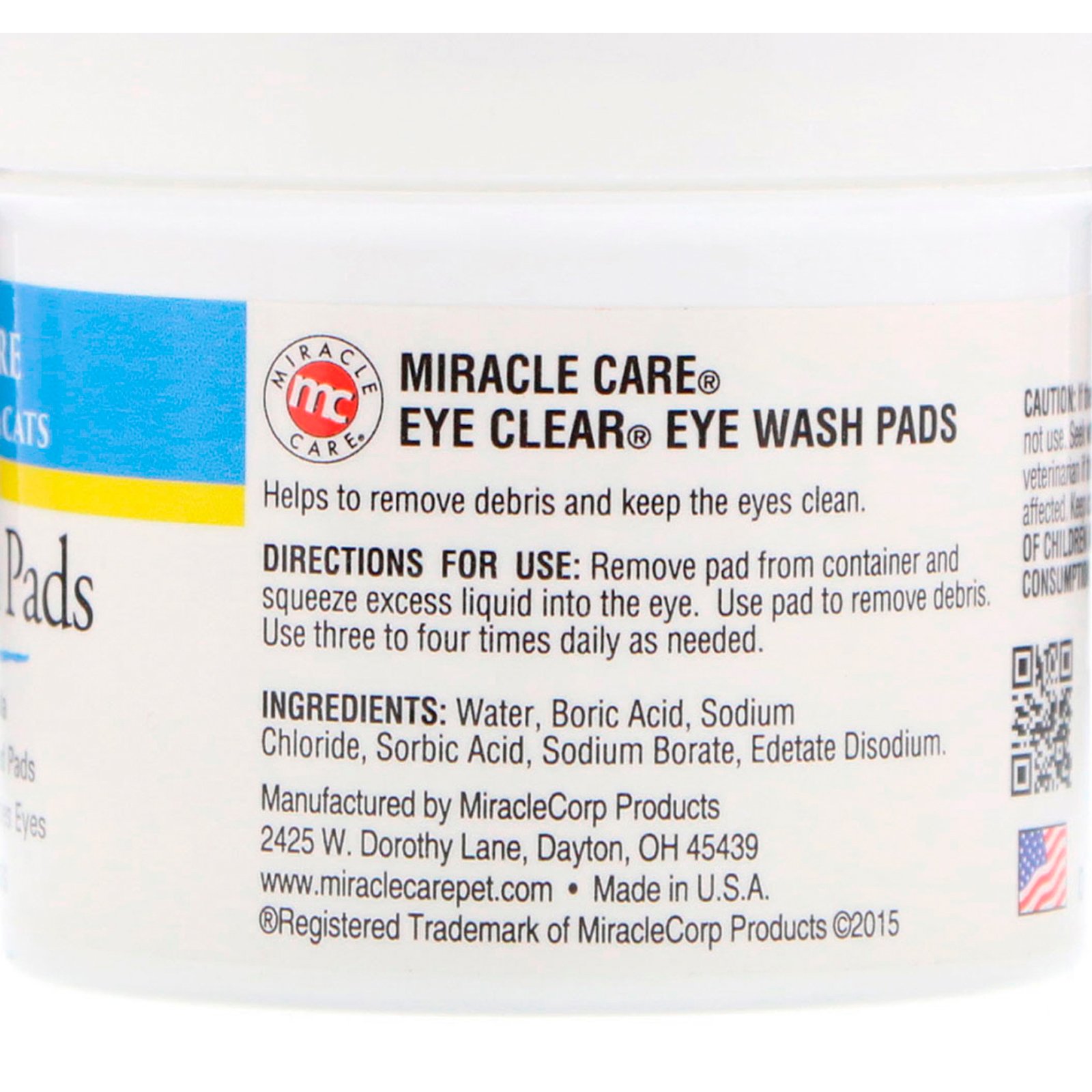 Comprar Miracle Care, Eye Care, Eye Wash Pads, For Dogs & Cats, 90 Pads - Imagem 2