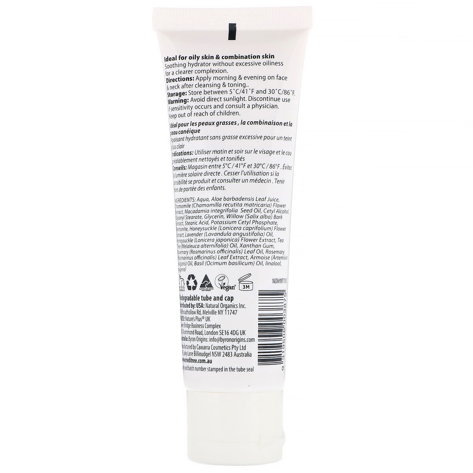 Comprar Meditree, Extratos Botânicos Puros da Austrália, Hidratante de Melaleuca, Para Pele Oleosa e Mista, 1,8 oz (50 g) - Imagem 2