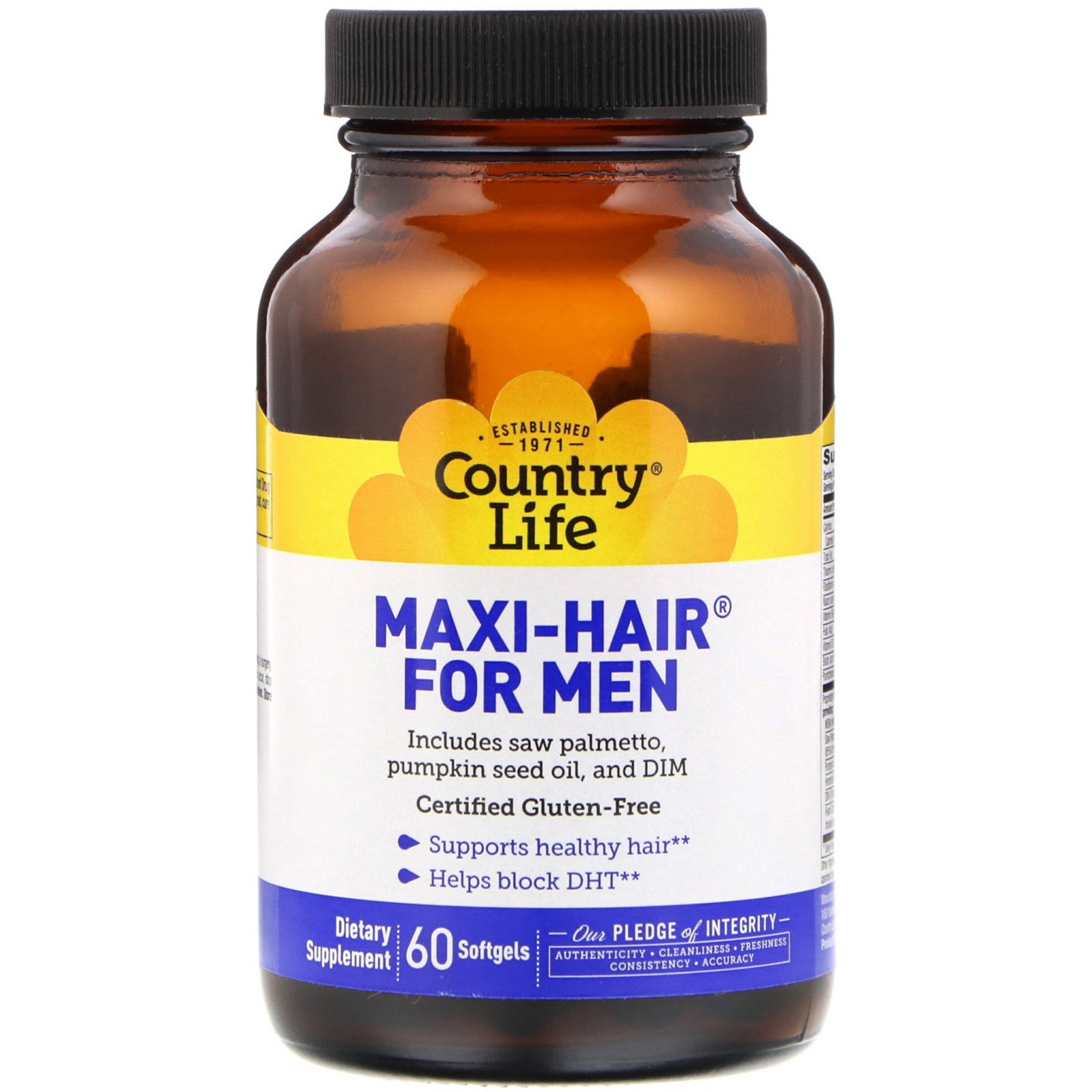 Comprar Country Life, Maxi-Hair for Men, 60 Cápsulas Softgel