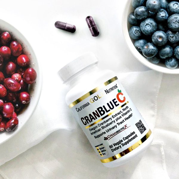 Comprar California Gold Nutrition, CranBlueC, Cranberry, Mirtilo, Vitamina C, 60 Cápsulas Vegetarianas - Imagem 4