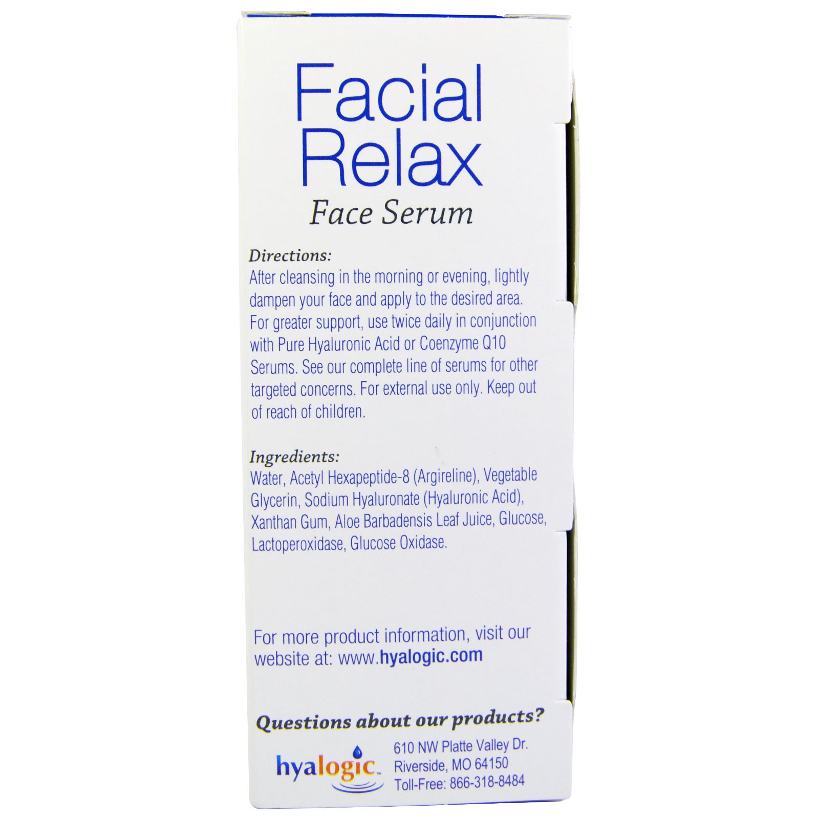 Comprar Hyalogic , Episeda, Soro Relaxante Facial, 1 fl oz (30 ml) - Imagem 2