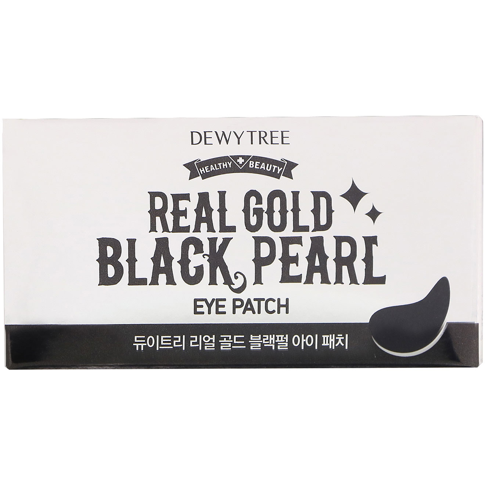 Comprar Dewytree, Patch para os Olhos Real Gold Black Pearl, 60 Patches, 90 g - Imagem 2