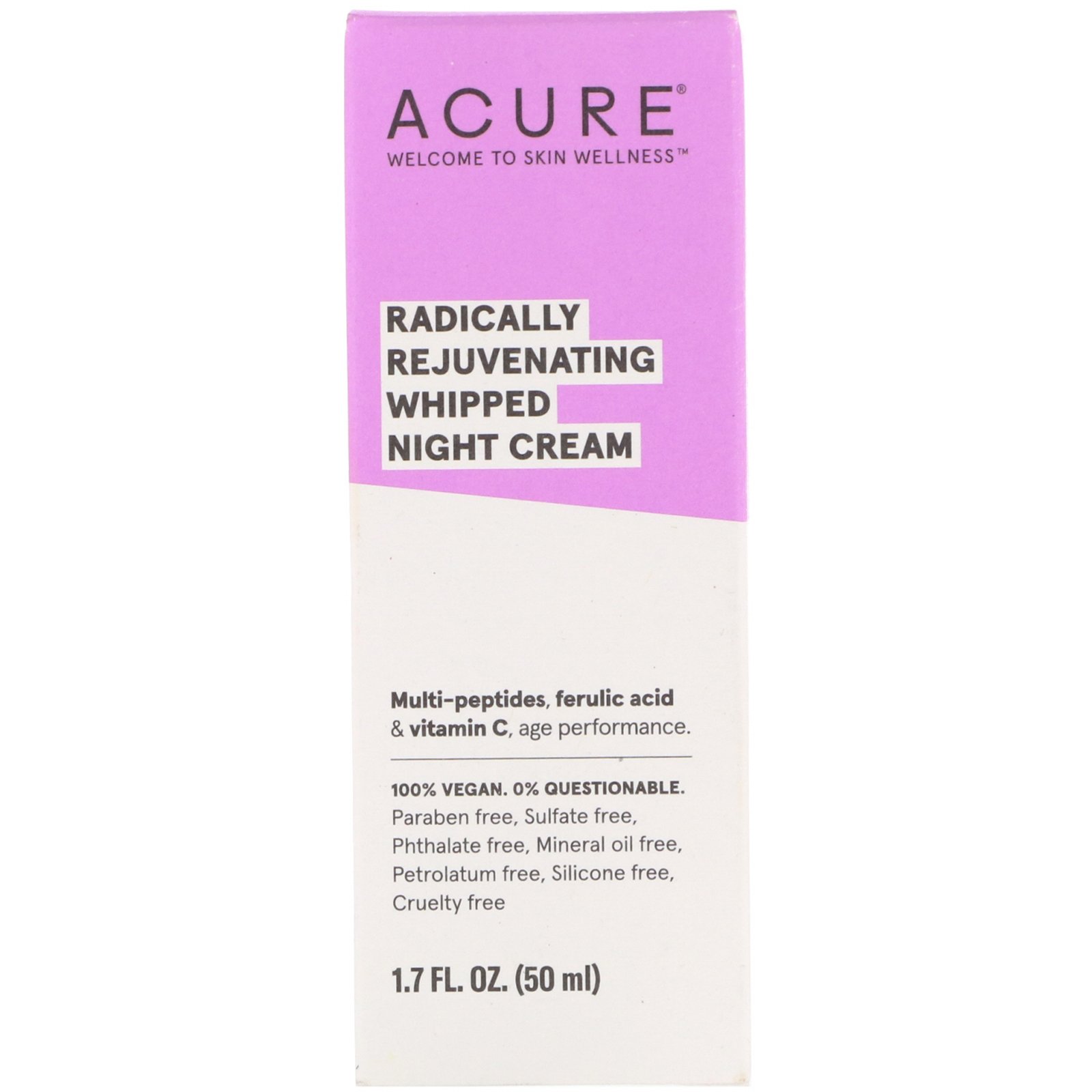 Comprar Acure, Rejuvenescimento Radical, Creme Noturno, 1,7 fl oz (50 ml) - Imagem 2
