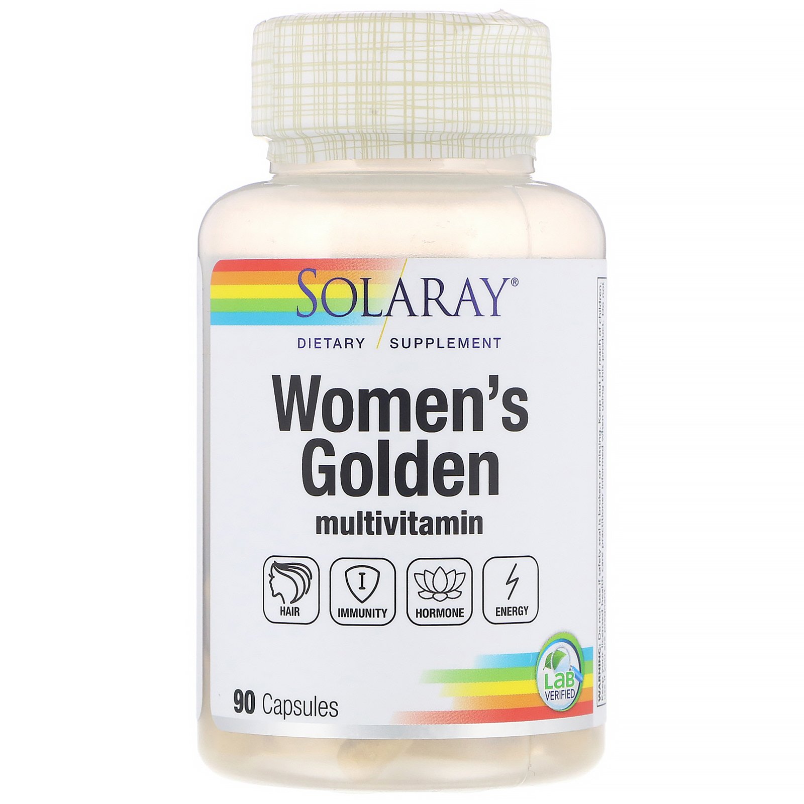 Comprar Solaray, Multivitamínico Women’s Golden, 90 Cápsulas