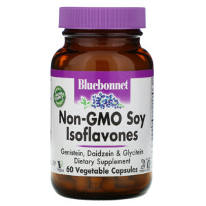 Comprar Bluebonnet Nutrition, Isoflavonas de soja sem OGM, 60 cápsulas vegetais