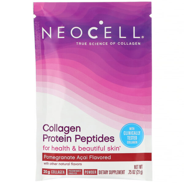 Comprar Neocell, Peptídeos de Proteína de Colágeno, Romã e Açaí, 16 Envelopes, 21 g (0,75 oz) Cada - Imagem 4