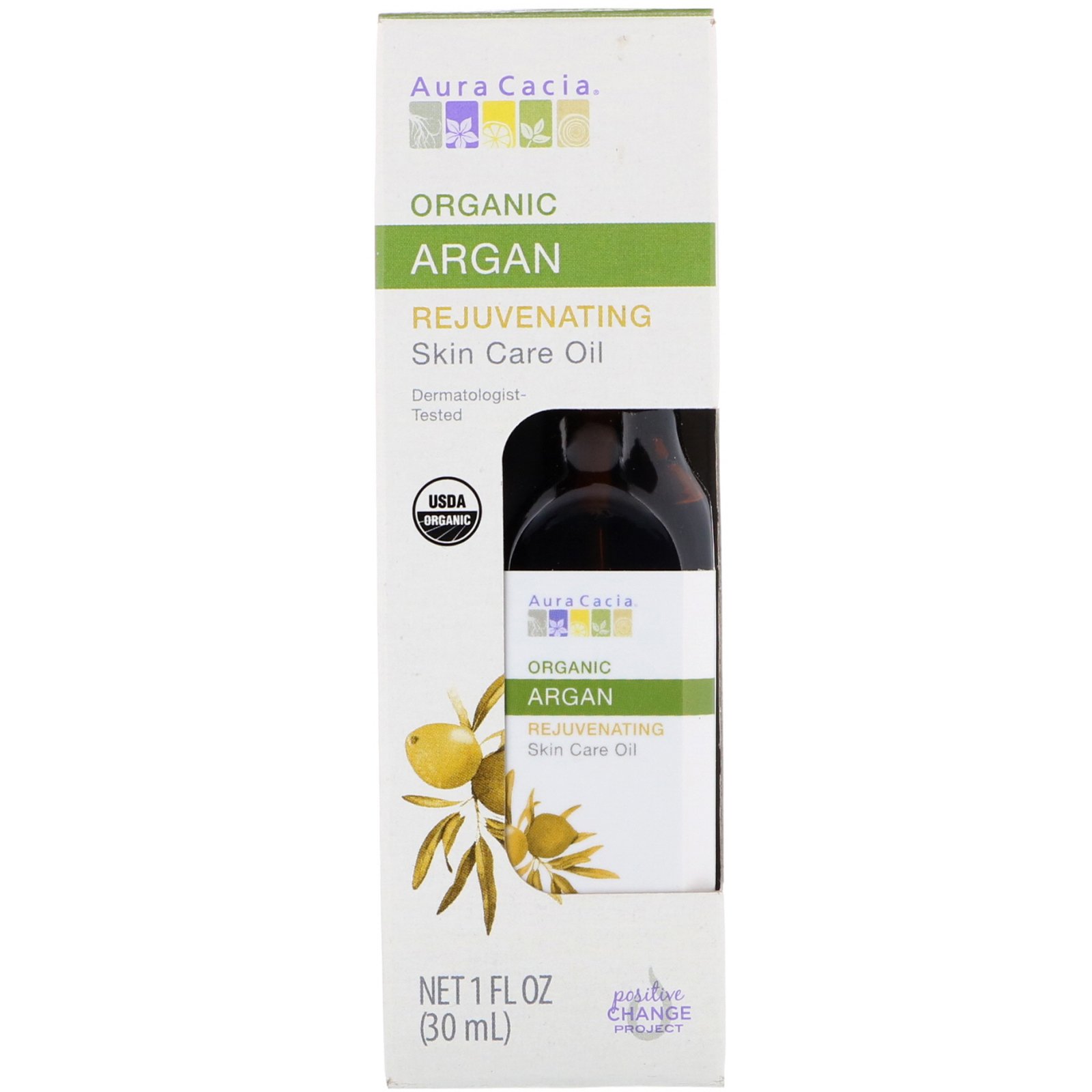 Comprar Aura Cacia, Óleo Orgânico para Cuidados da Pele, Rejuvenescedor, Argão, 30 ml