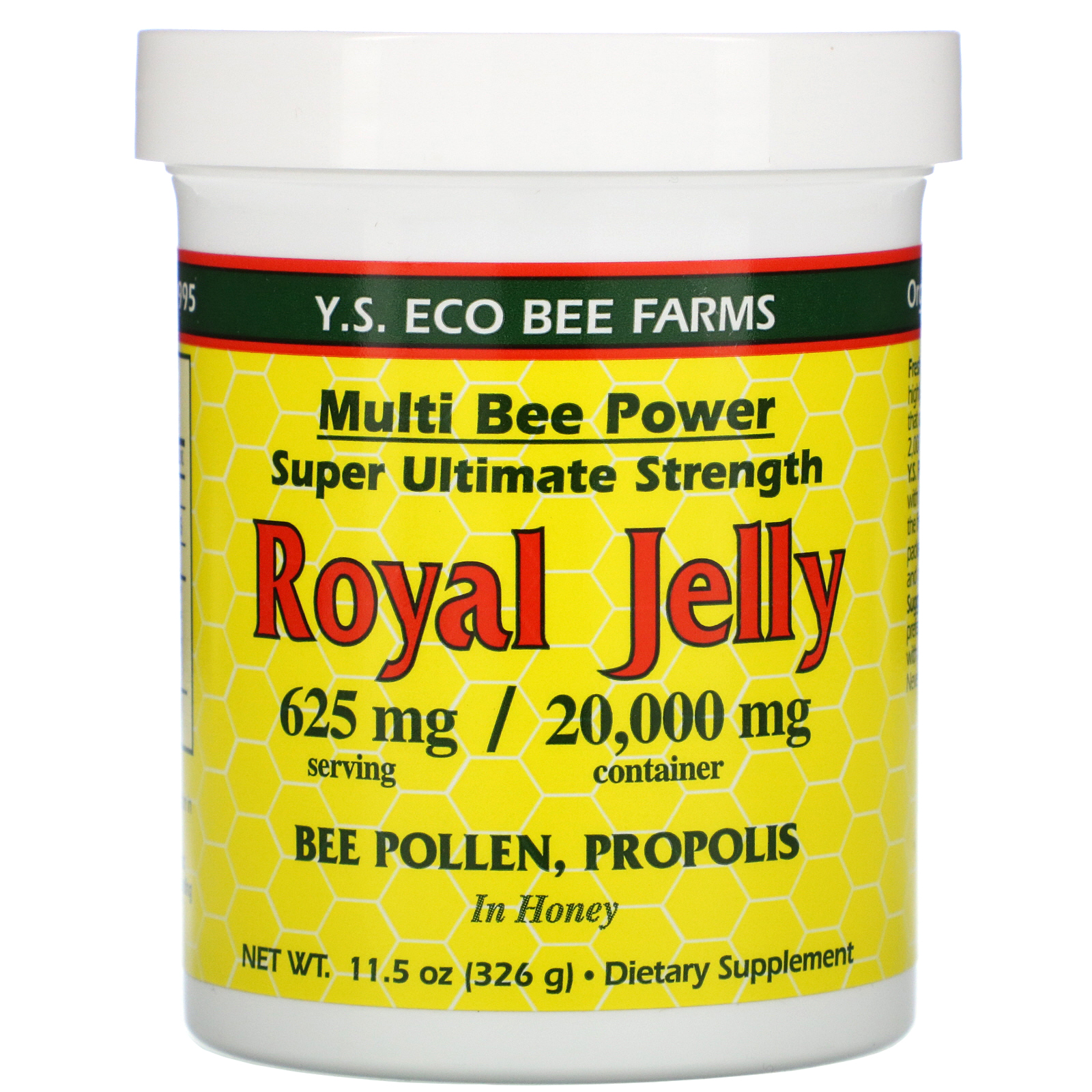 Comprar Y.S. Eco Bee Farms, Royal Jelly, 625 mg, 11.5 oz (326 g)