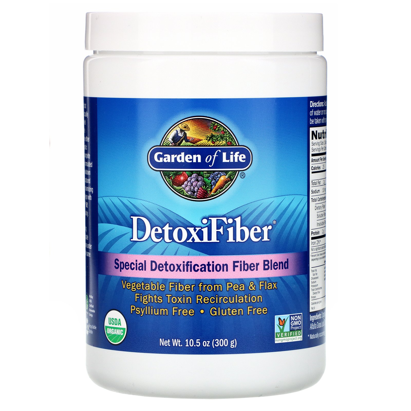 Comprar Garden of Life, DetoxiFiber, Special Detoxification Fiber Blend, 10.5 oz (300 g)