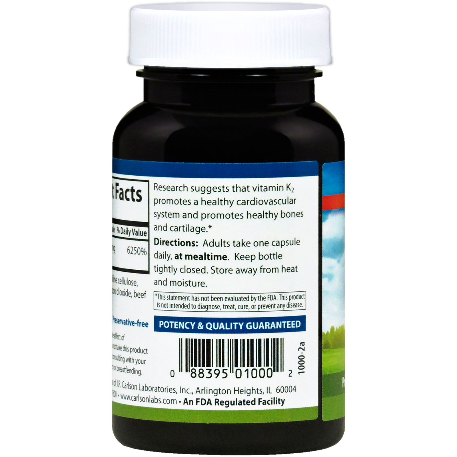 Comprar Carlson Labs, Vitamina K2, 5 mg, 60 Cápsulas - Imagem 3