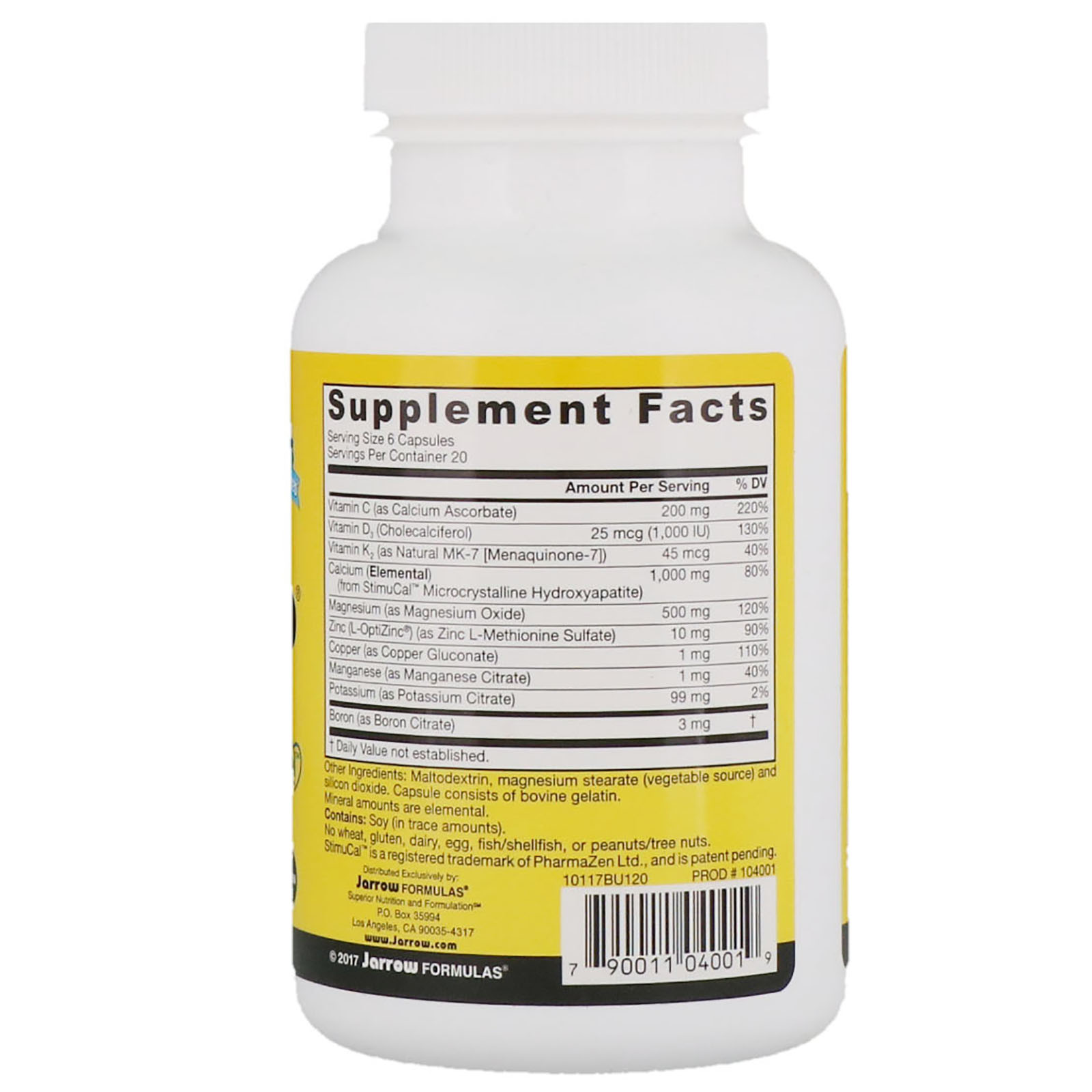 Comprar Jarrow Formulas, Bone-Up, 120 Cápsulas - Imagem 2