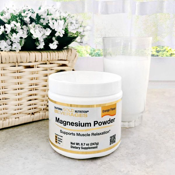 Comprar California Gold Nutrition, Bebida de Magnésio em Pó, Sabor Laranja, 373 g (13,1 oz) - Imagem 4