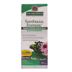 Comprar Nature's Answer, Sambucus Immune, Com Infusão de Equinácea e Astrágalo, 12.000 mg, 240 ml (8 fl oz)