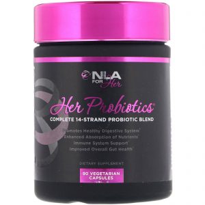 Comprar NLA for Her, Probióticos Para Mulheres, Composto Completo com 14 Variedades de Probióticos, 90 Cápsulas