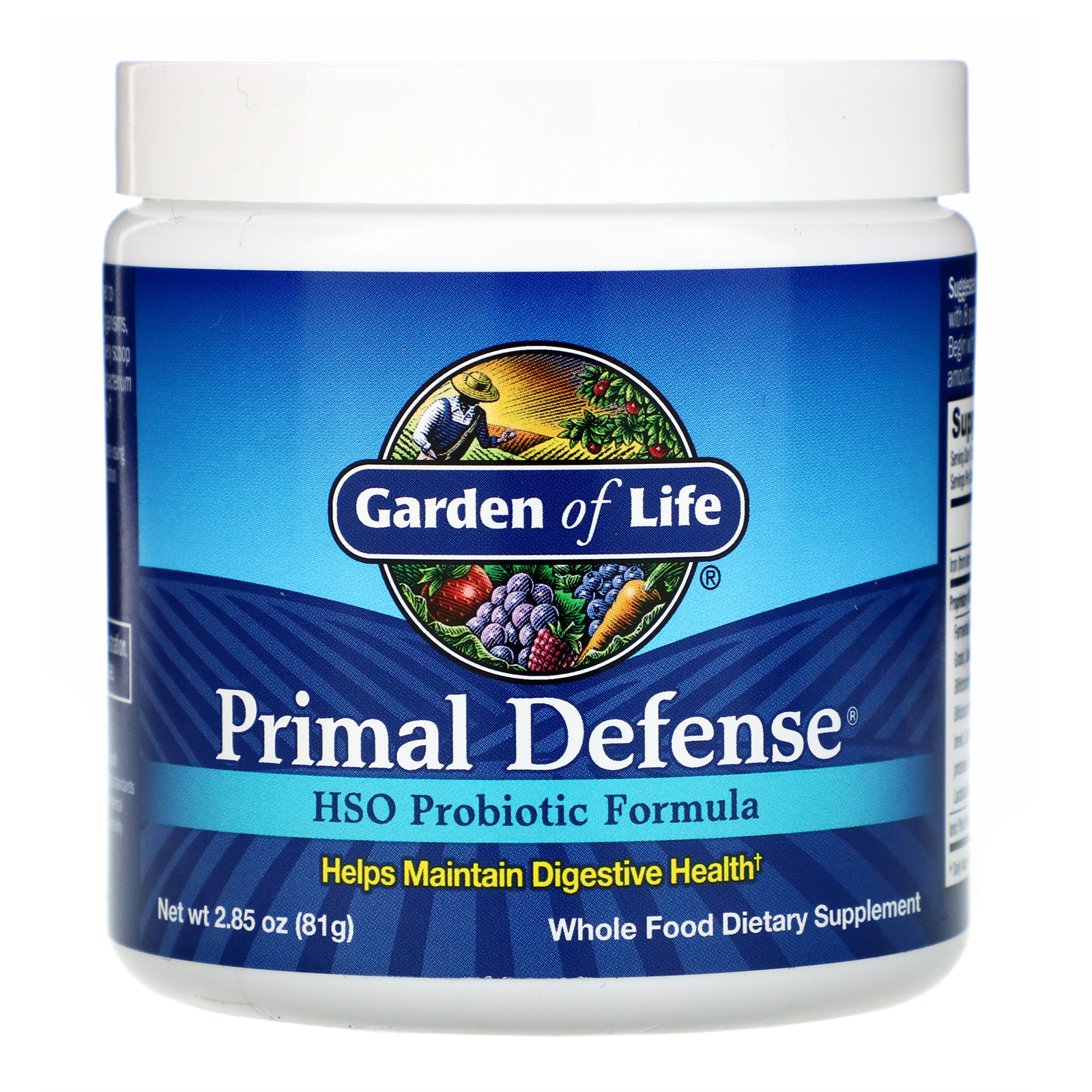 Comprar Garden of Life, Primal Defense, Powder, HSO Probiotic Formula, 2.85 oz (81 g)