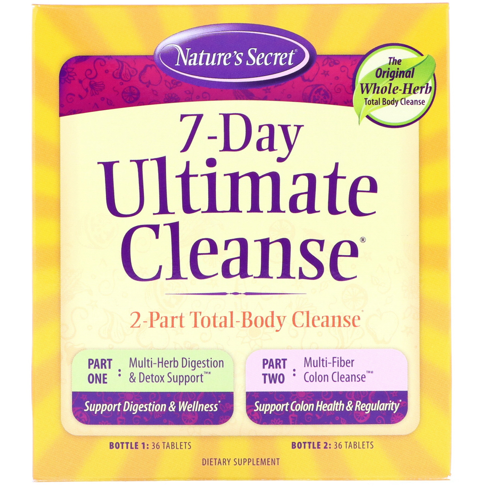 Comprar Nature's Secret, 7-Dias Limpeza Definitiva, Limpeza Total do Corpo em 2 Partes