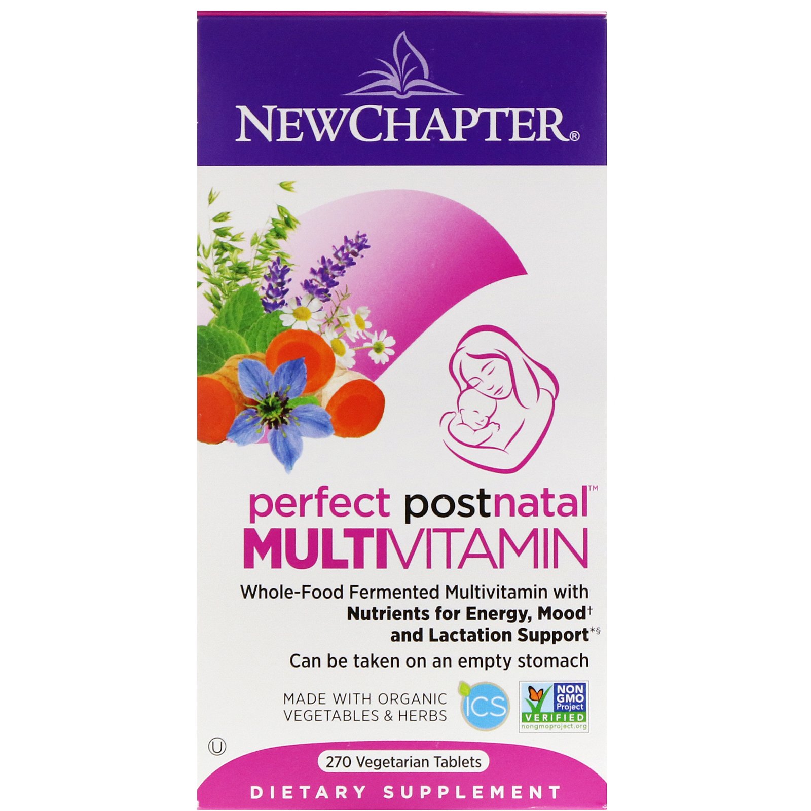 Comprar New Chapter, Perfect Postnatal Multivitamin, 270 Vegetarian Tablets