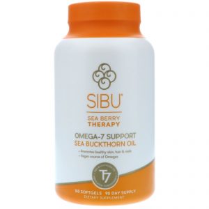 Comprar Sibu Beauty, Sea Berry Therapy, Suporte Ômega-7, Óleo de Espinheiro Marítimo, 180 Cápsulas Softgel