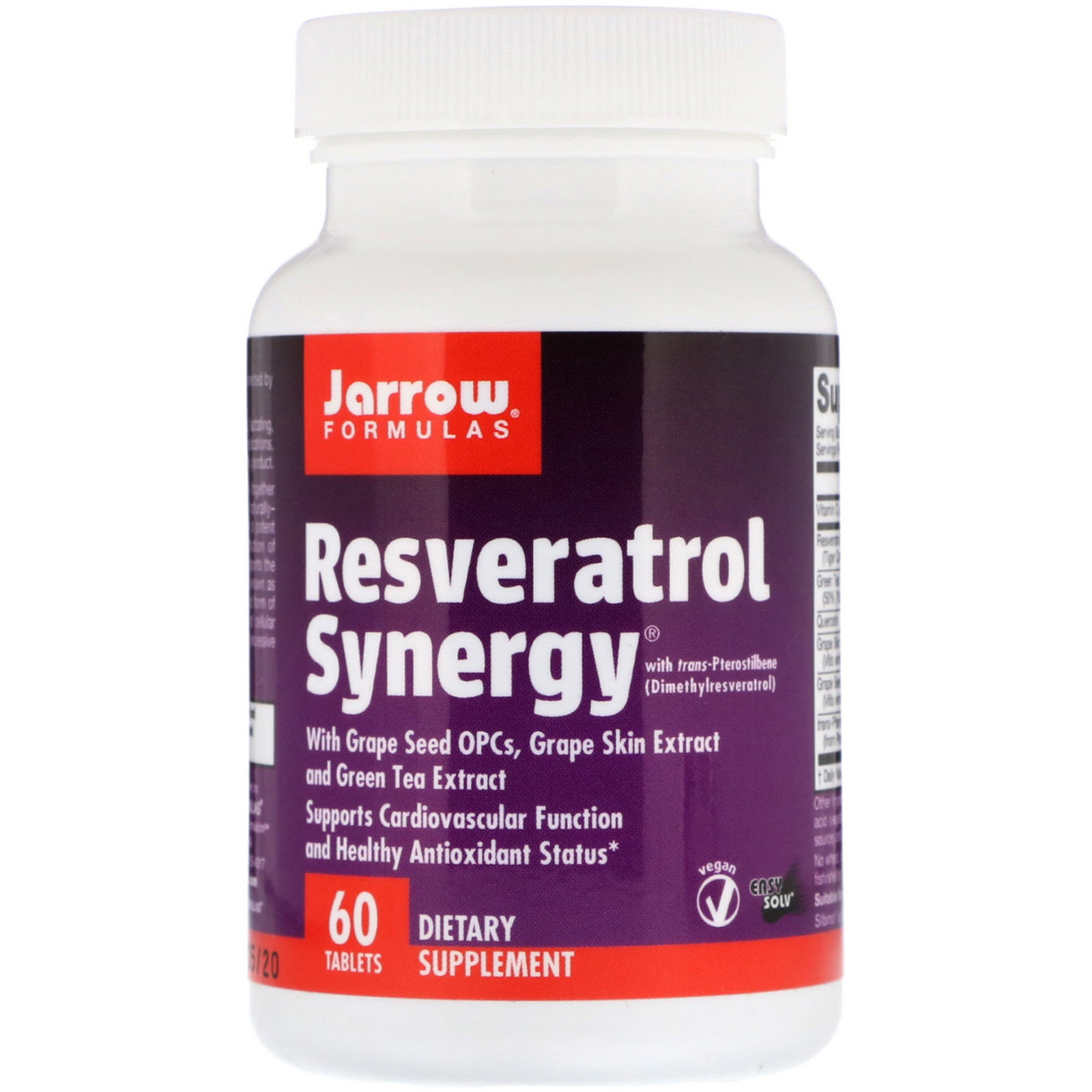 Comprar Jarrow Formulas, Resveratrol Synergy, 60 Comprimidos