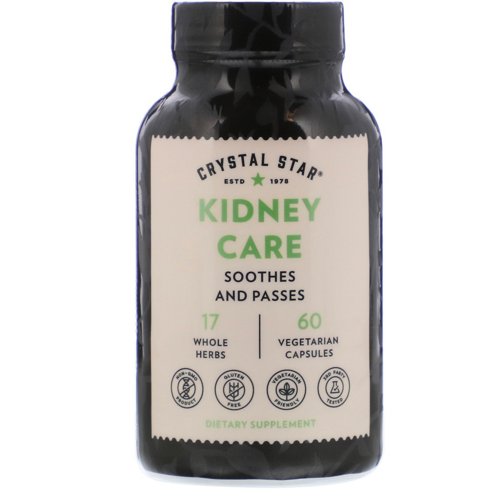Comprar Crystal Star, Kidney Care, 60 Vegetarian Capsules