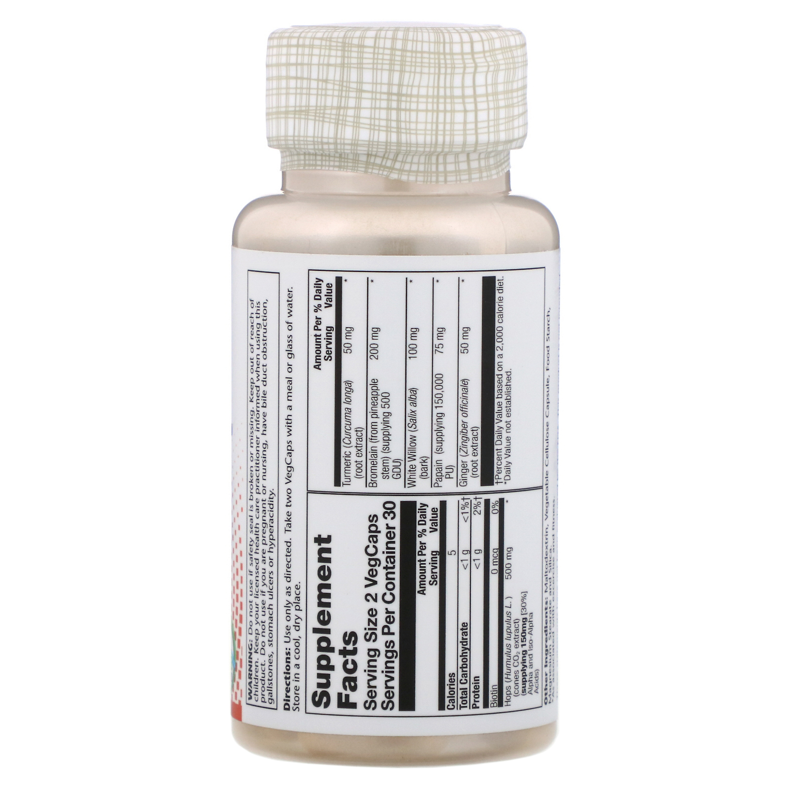 Comprar Solaray, Extra-Strength IbuActin, 60 VegCaps - Imagem 2