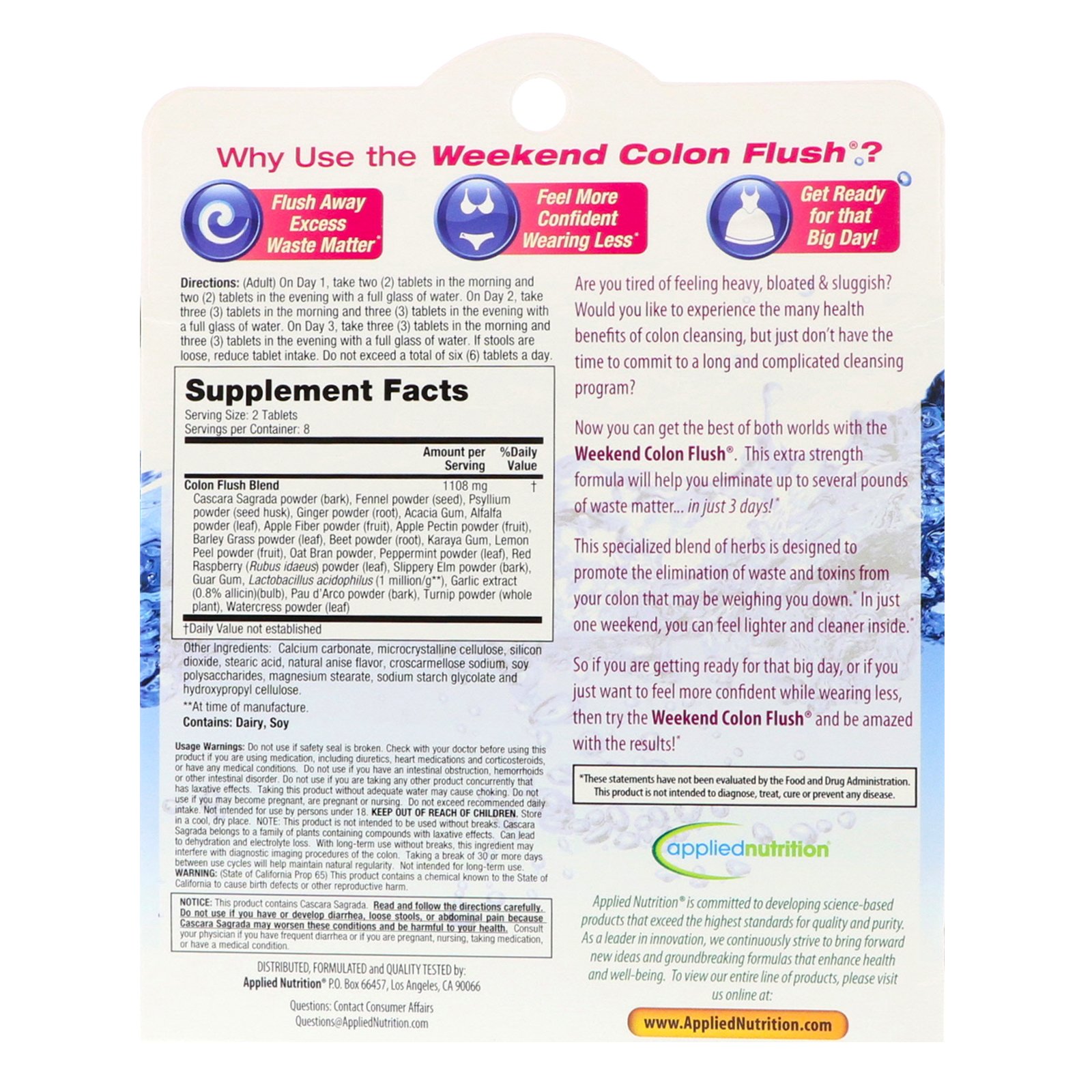 Comprar appliednutrition, Desintoxicação Intestinal para o Fim de Semana, 16 Comprimidos - Imagem 2