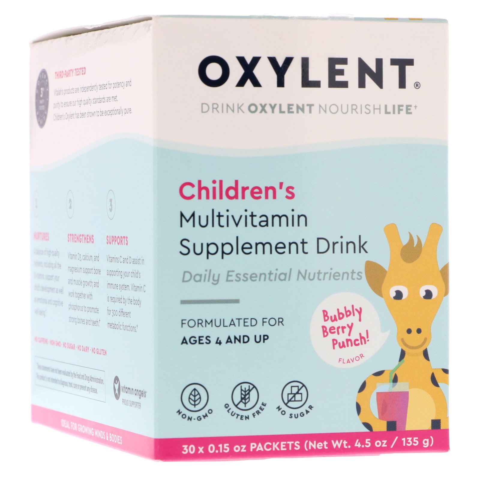 Comprar Vitalah, Children's Oxylent, Multivitamin Supplement Drink, Bubbly Berry Punch Flavor, 30 Packets, 0.15 oz (4.5 g) Each