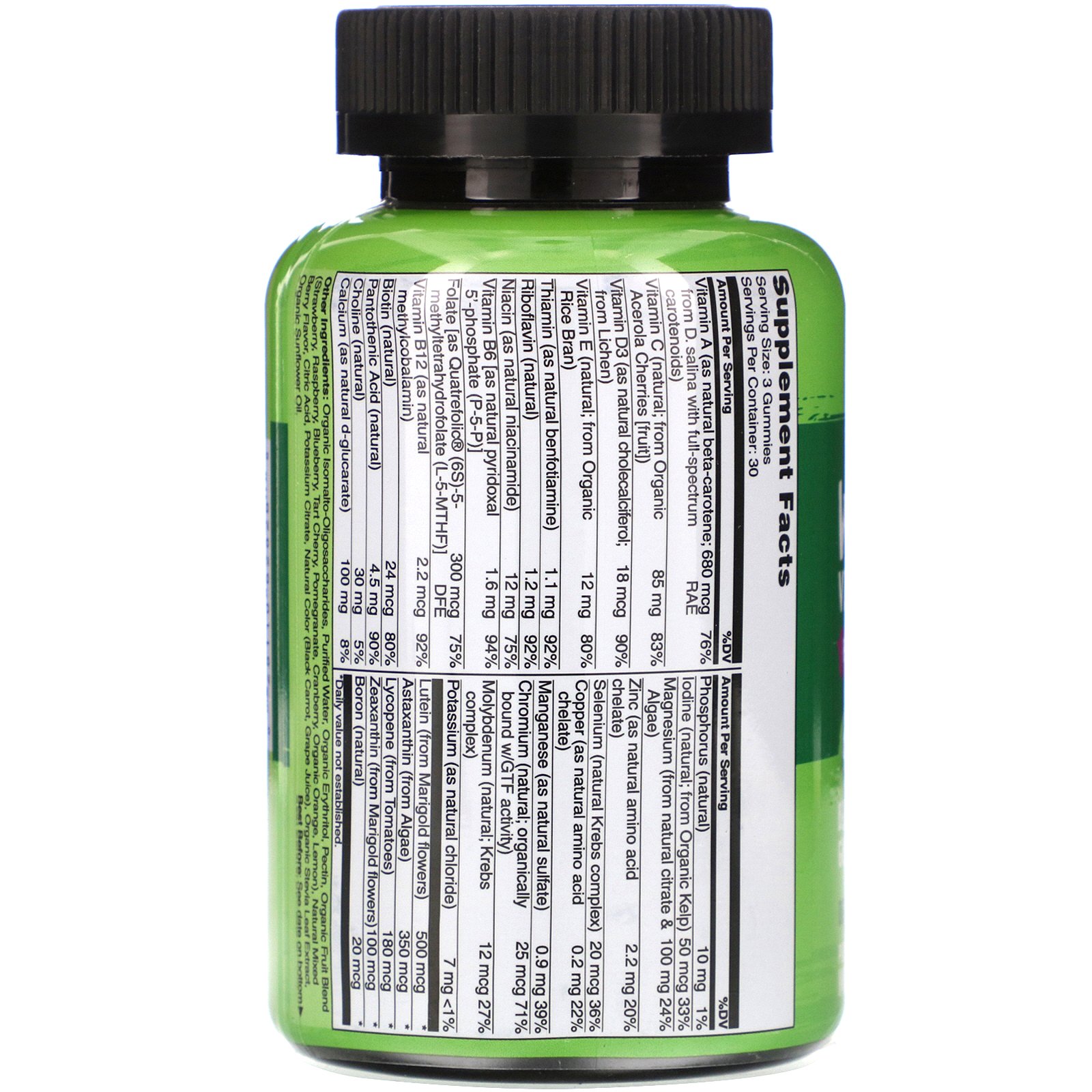Comprar NATURELO, Whole Food Vitamin Gummies for Kids, Berry Flavored, 90 Gummies - Imagem 2
