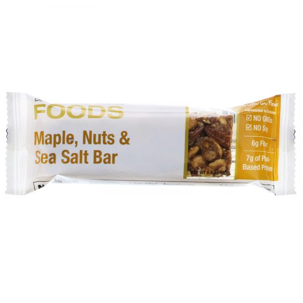 Comprar California Gold Nutrition, Foods, Maple, Nuts & Sea Salt Bars, 12 Bars, 1.4 oz (40 g) Each - Imagem 4