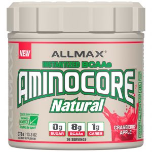 Comprar ALLMAX Nutrition, AMINOCORE Natural, Instantized BCAAs, Cranberry Apple, 13.3 oz (378 g)