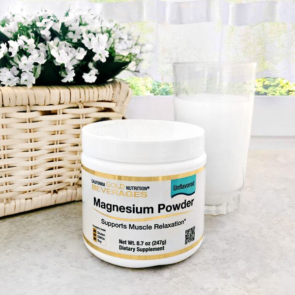 Comprar California Gold Nutrition, Bebida de Magnésio em Pó, Sem Sabor, 247 g (8,7 oz) - Imagem 4