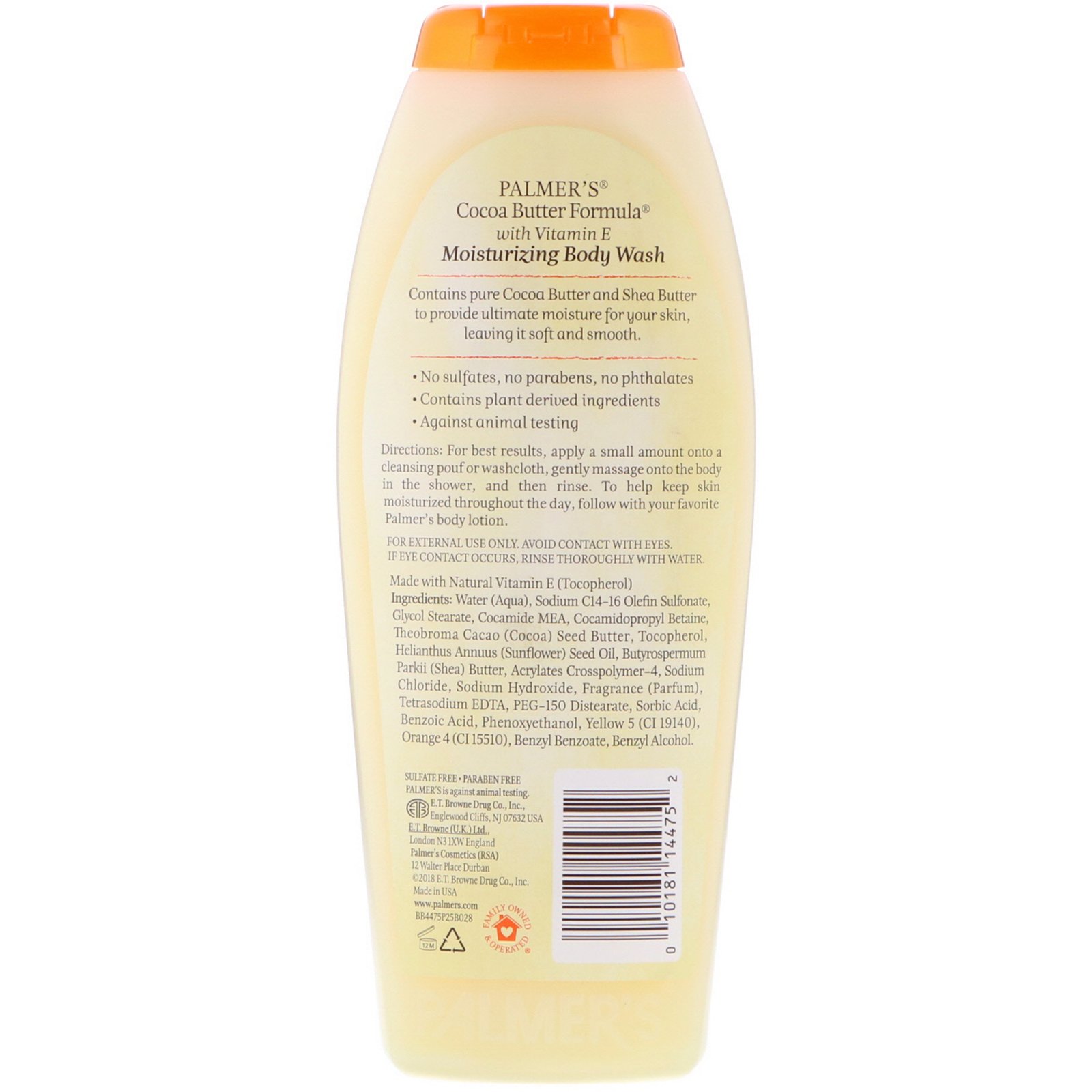 Comprar Palmer's, Fórmula de Manteiga de Cacau, Sabonete Líquido Hidratante com Manteiga de Cacau Cru, com Aroma de Creme de Cacau, 500 ml - Imagem 2