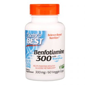 Comprar Doctor's Best, Benfotiamina com BenfoPure, 300 mg, 60 Cápsula Vegetais