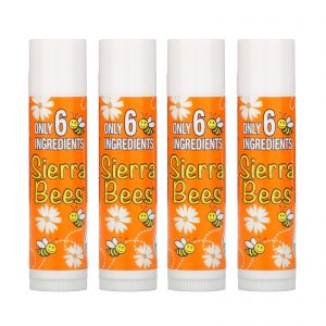 Comprar Sierra Bees, Bálsamos Orgânicos para os Lábios, Tangerina e Camomila, Embalagem com 4, 0,15 oz (4,25 g) Cada