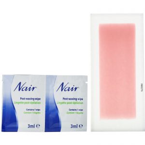 Comprar Nair , Removedor de Pelos, Folhas de Cera Prontas para a Aplicação, Para Pernas e Corpo, 40 Folhas de Cera + 6 Lenços para Limpeza Posterior
